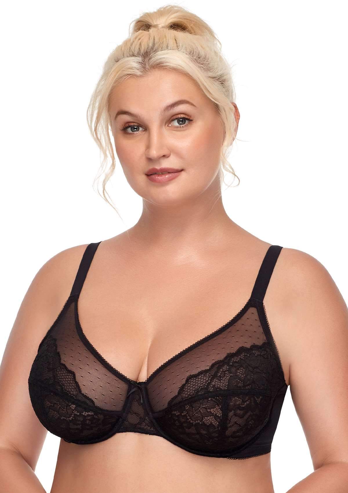 Unlined Lace Underwire Bra