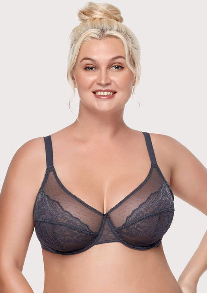 Unlined Lace Underwire Bra